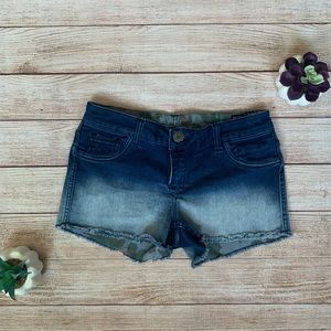 ✨5/$25✨ reversible tie dye floral denim shorts